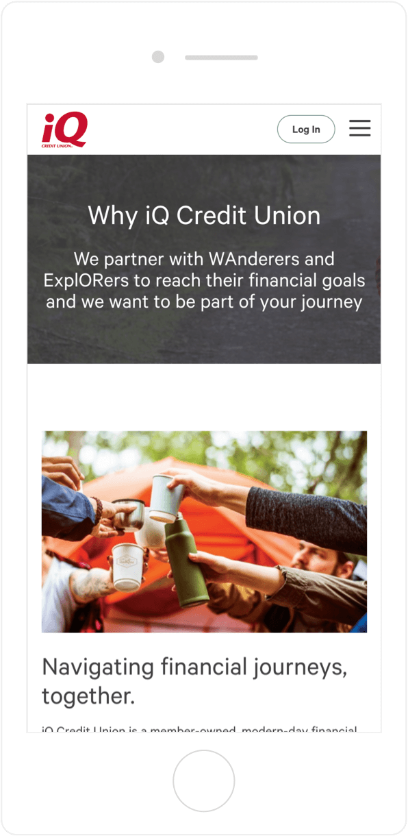 Portfolio Example iQ Credit Union SmartBug Media®